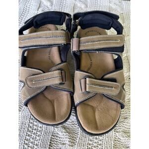 Dockers Men's Newpage Sandals – Brown – Size 11W – Excellent Condition